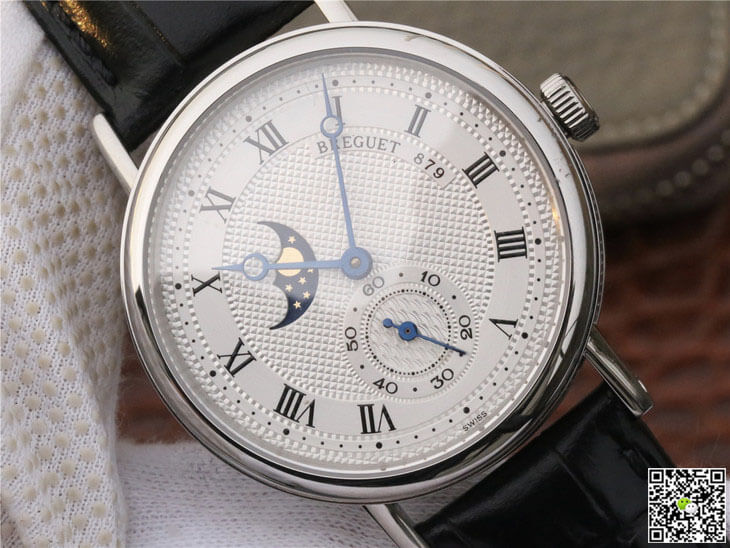 Breguet Classique Moonphase 4396 Stainless Steel White Dial