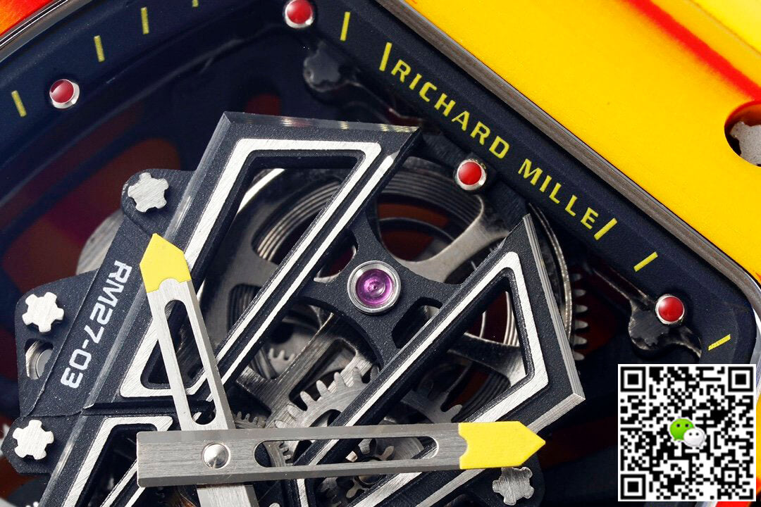 Richard Mille RM27-03 Rafael Nadal Tourbillon RM Factory Yellow Rubber Strap