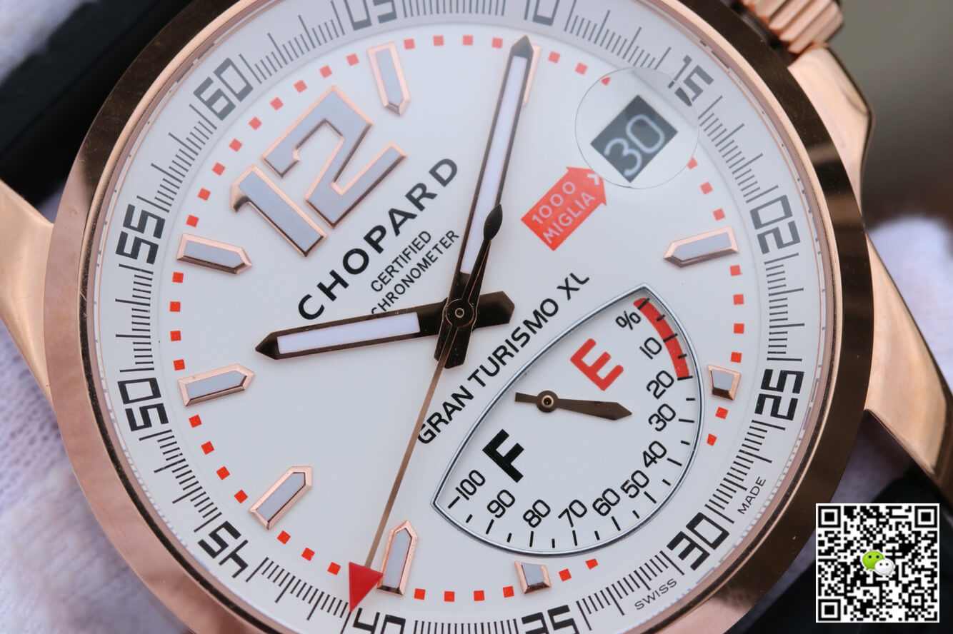 Chopard Classic Racing Mille Miglia 161272-5001 V6 Factory White Dial Rose Gold