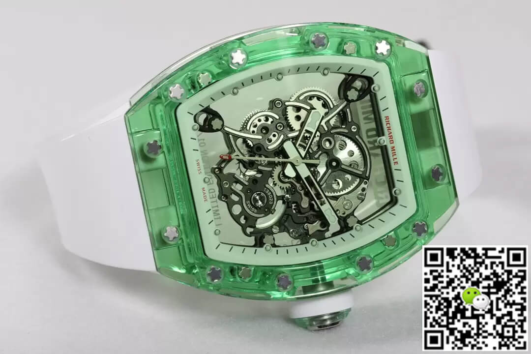 Richard Mille RM055 RM Factory Green Transparent Case