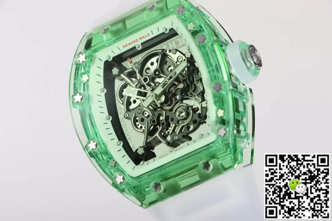 Richard Mille RM055 RM Factory Green Skeleton Dial