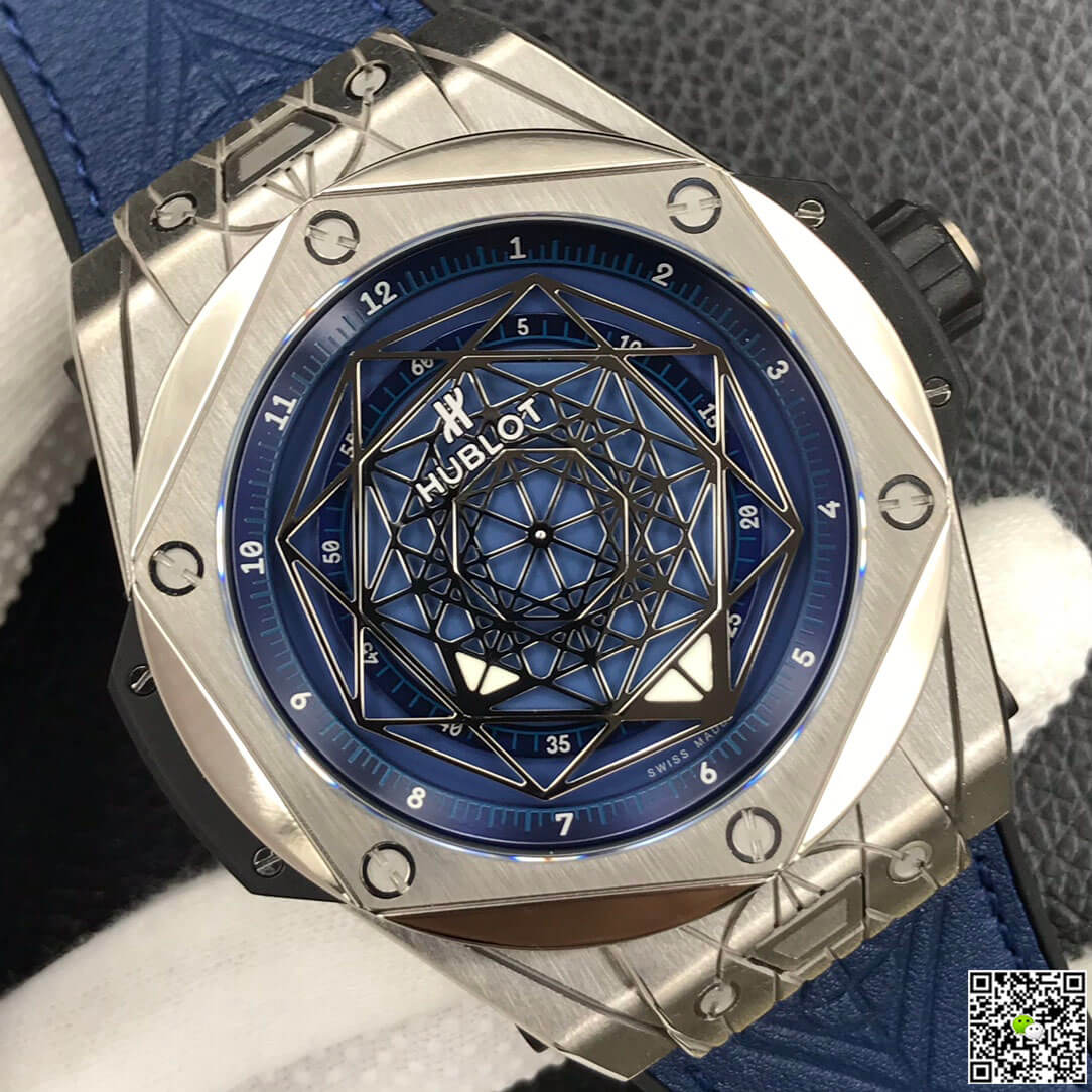 Hublot Big Bang 415.NX.7179.VR.MXM18 WWF Factory Titanium Blue Dial