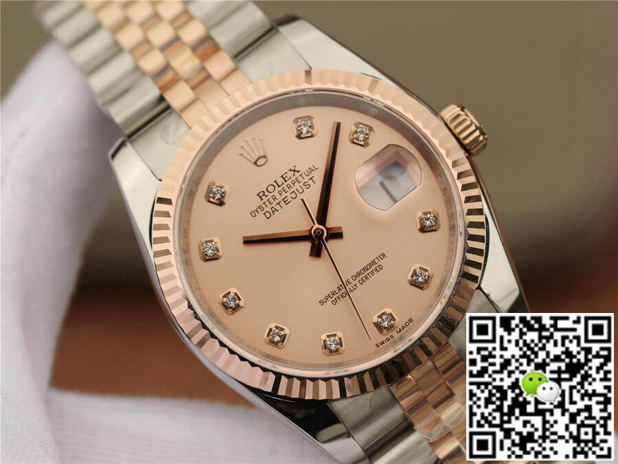 Rolex Datejust 116231 36MM GM Factory Diamond-set Pink Dial