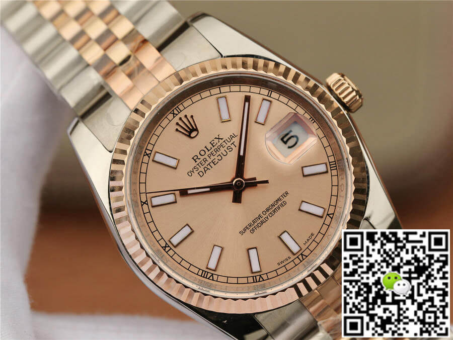 Rolex Datejust 116231 36MM GM Factory Rose Gold Pink Dial