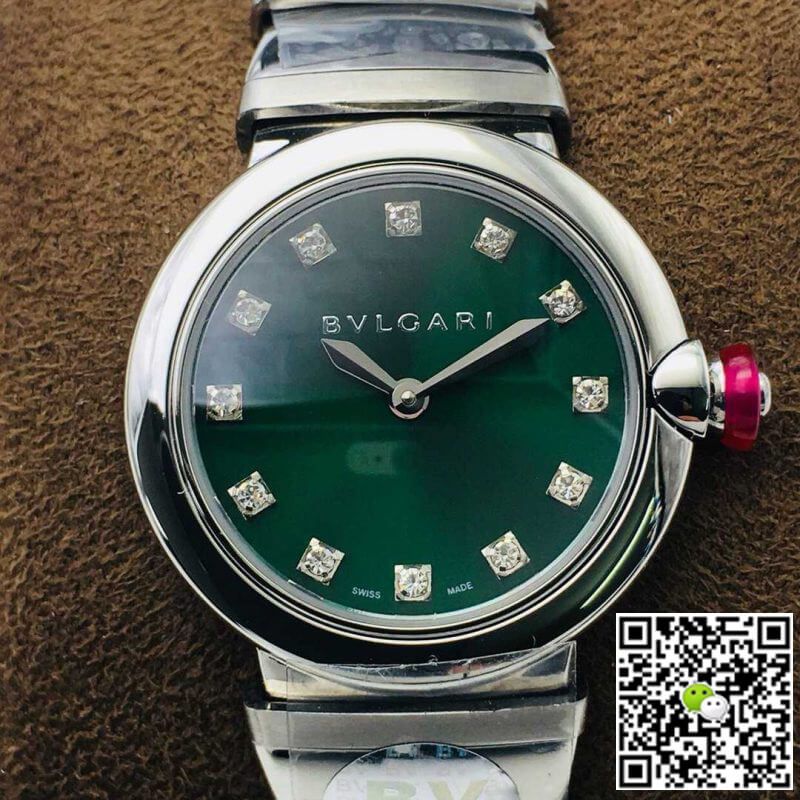 Bvlgari LVCEA BV Factory Stainless Steel Green Dial