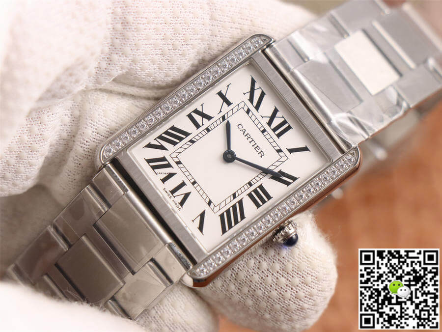 Cartier Tank K11 Factory Diamond White Dial