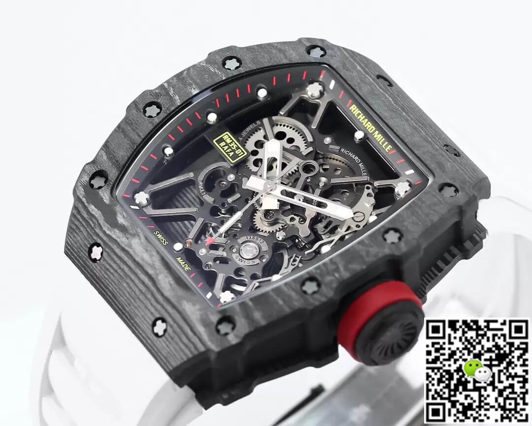 Richard Mille RM35-01 BBR Factory White Rubber Strap