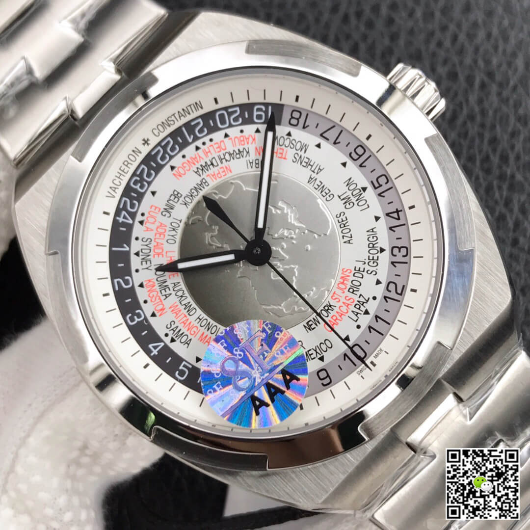 Vacheron Constantin Overseas 7700V/110A-B129 World Time 8F Factory Silver Gray Dial