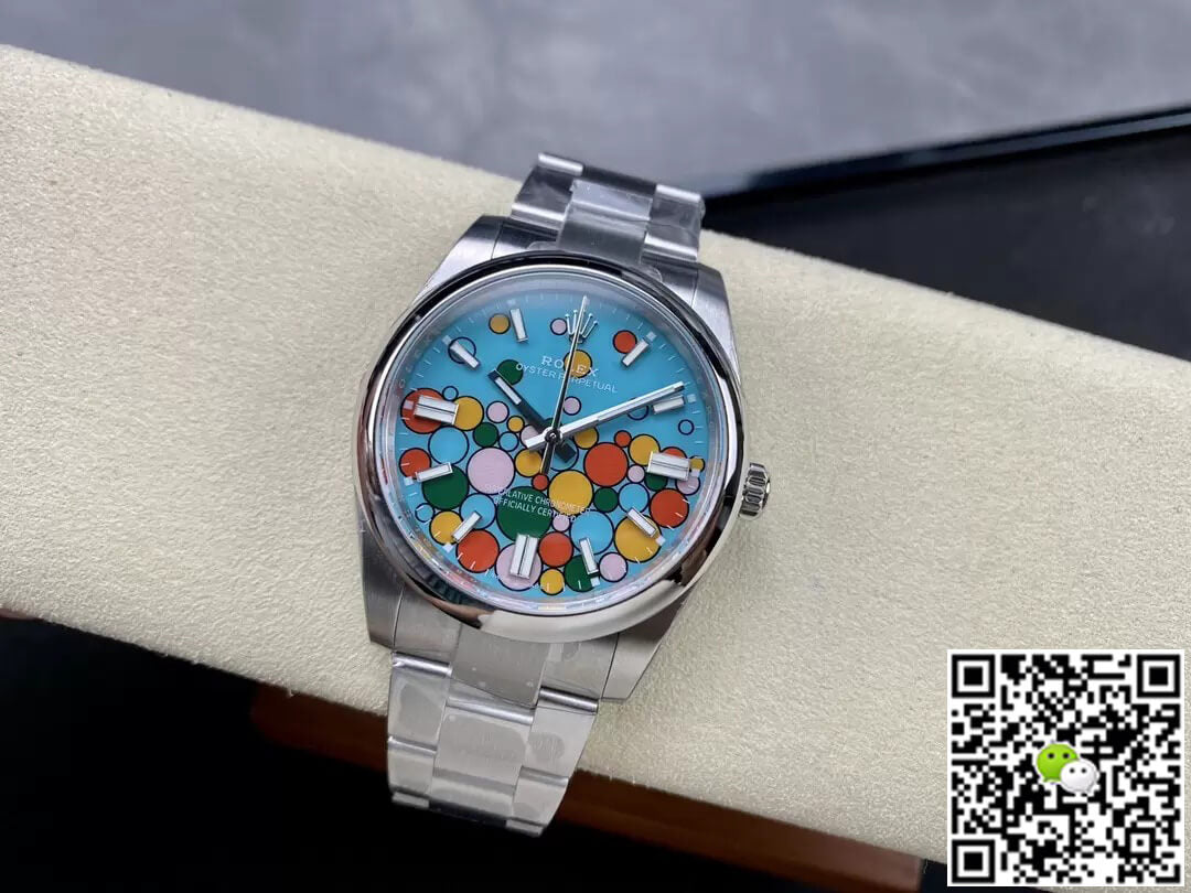 Rolex Oyster Perpetual M124300-0008 41MM EW Factory Turquoise Blue Dial