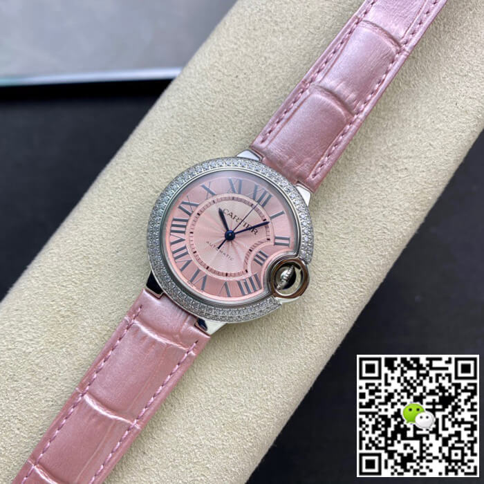 Ballon Bleu De Cartier 33MM V6 Factory Pink Dial