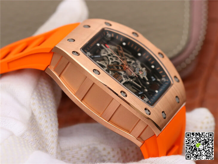 Richard Mille RM035 Americas KV Factory Rose Gold Orange Strap