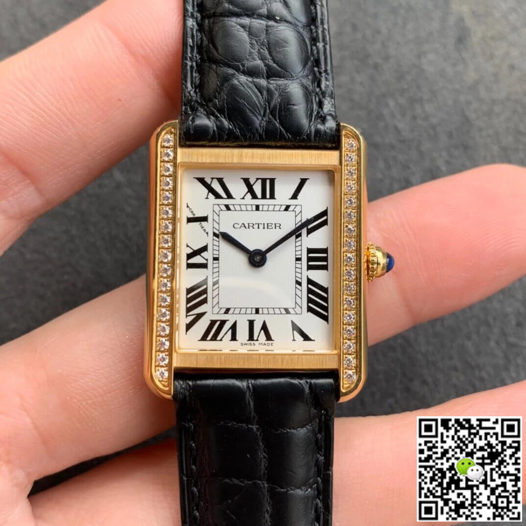 Cartier Tank K11 Factory V2 Yellow Gold White Dial