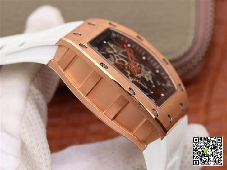 Richard Mille RM035 Americas KV Factory Rose Gold White Strap