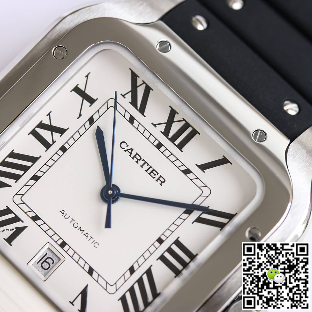 Cartier Santos WSSA0018 GF Factory V2 Rubber Strap White Dial