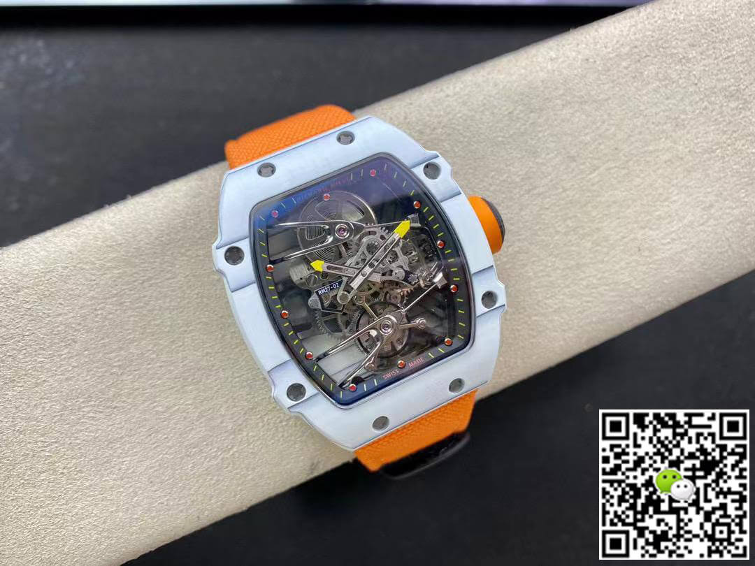 Richard Mille RM27-02 RM Factory Skeleton Tourbillon Orange Strap
