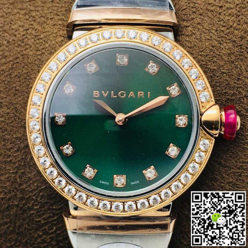 Bvlgari LVCEA BV Factory Rose Gold Green Dial