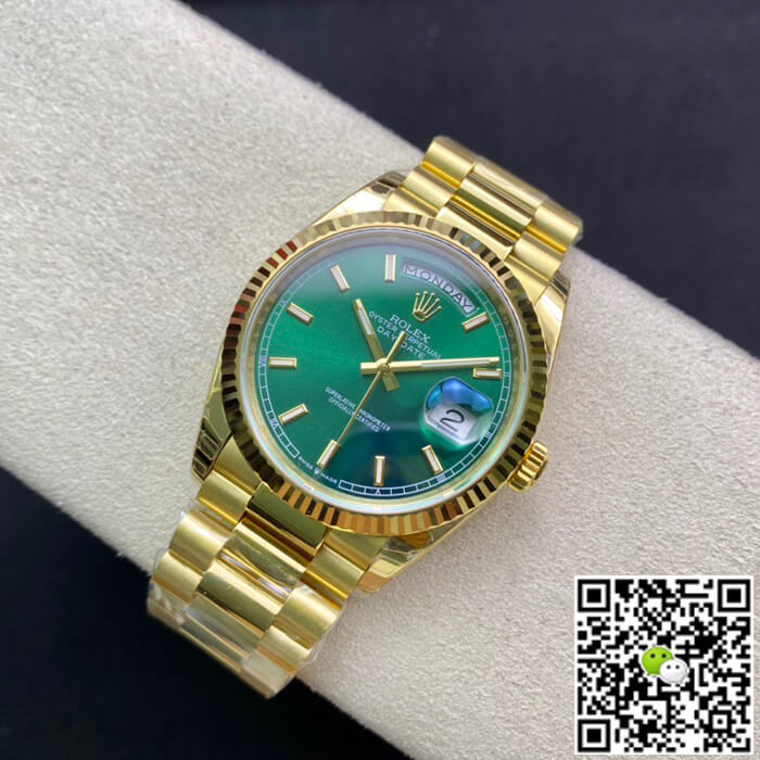 Rolex Day Date 118238 EW Factory Green Dial