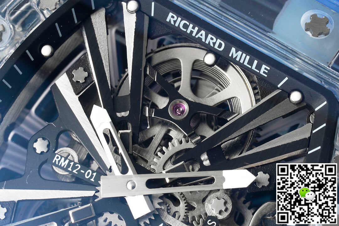Richard Mille RM12-01 RM Factory Tourbillon Transparent Version Blue Strap