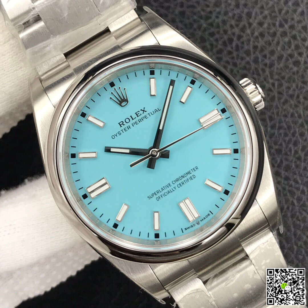 Rolex Oyster Perpetual M126000-0006 36MM EW Factory Turquoise Blue Dial