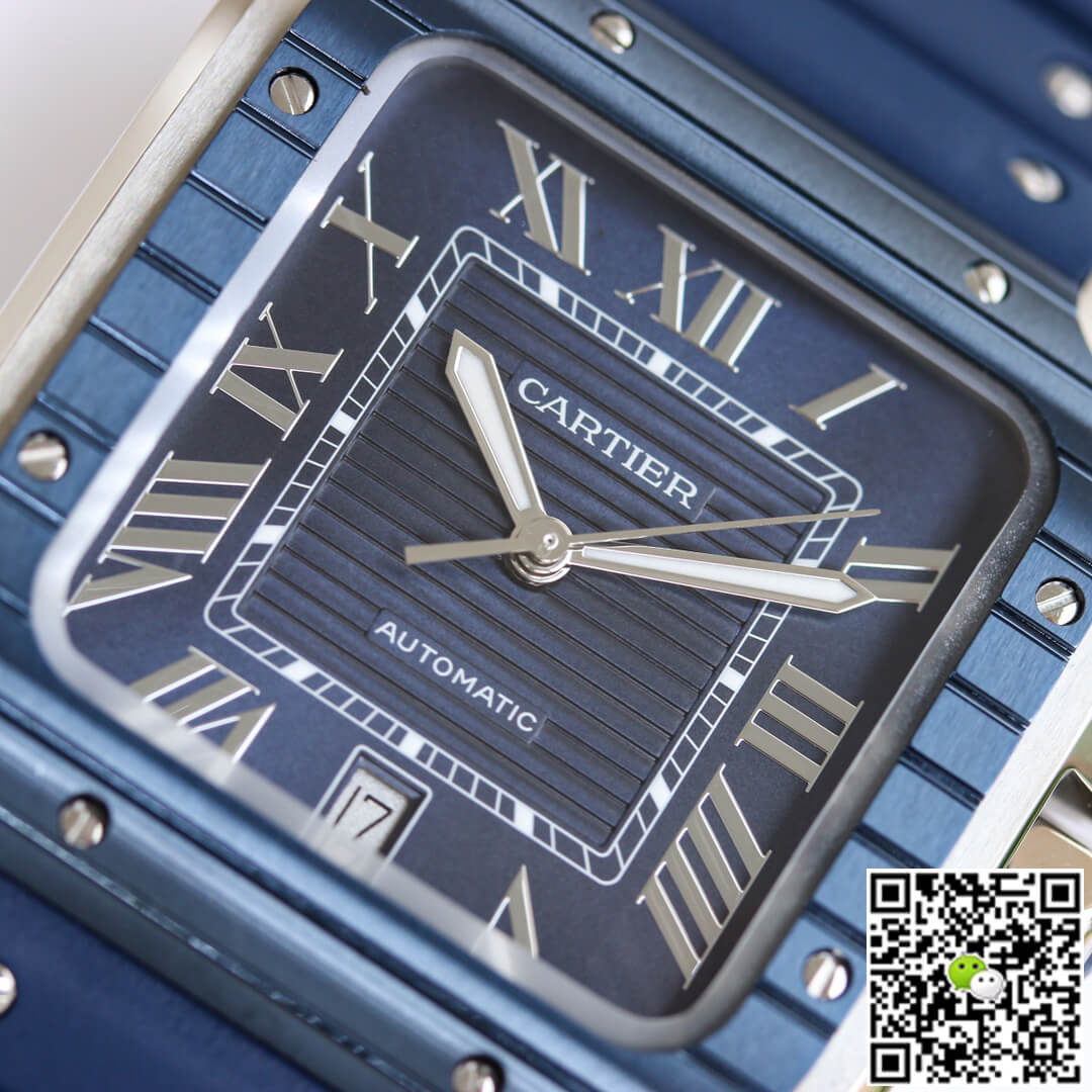 Santos De Cartier GF Factory Blue Bezel