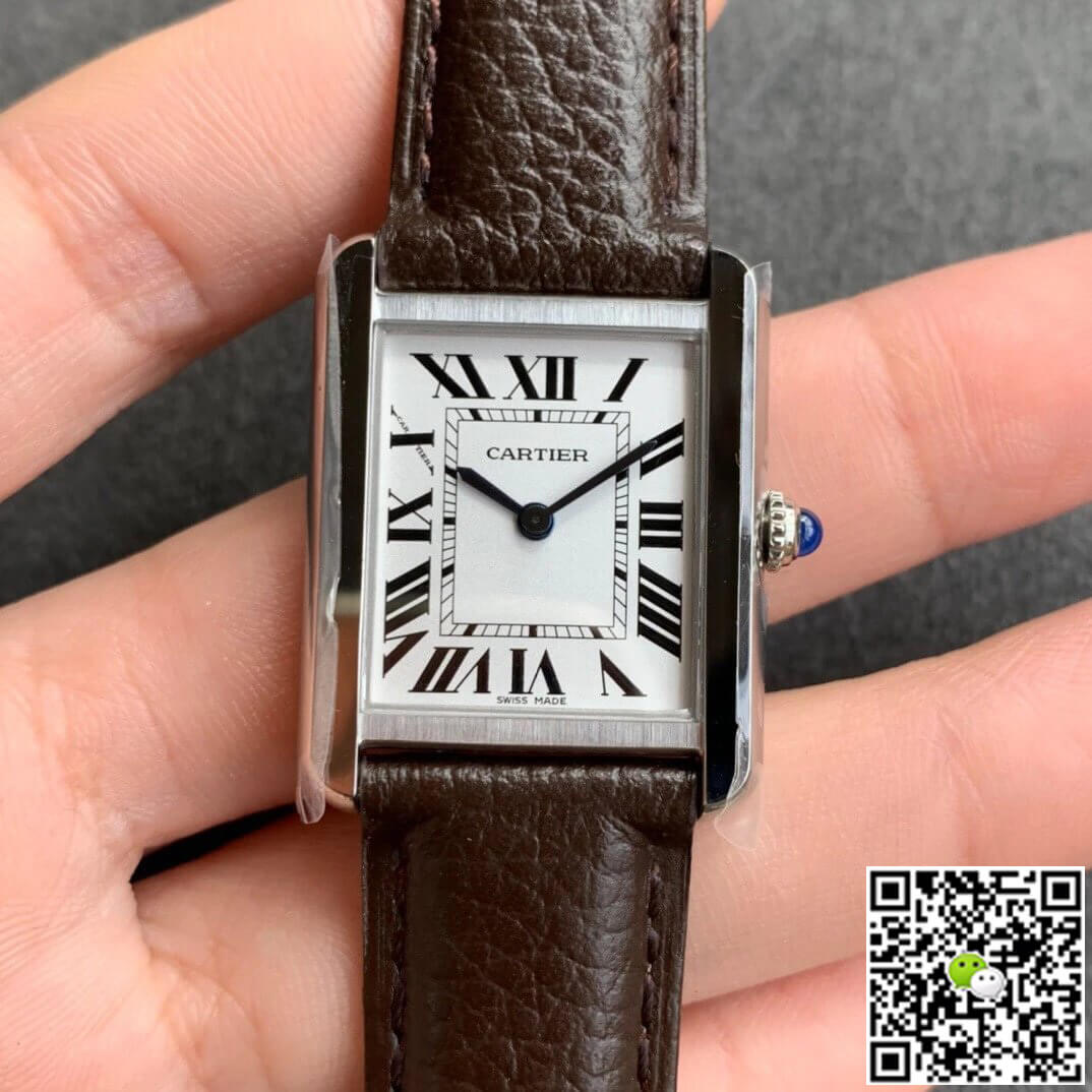 Cartier Tank WSTA0030 K11 Factory White Dial