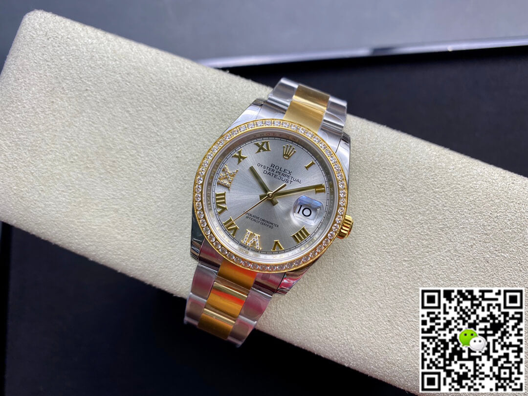 Rolex Datejust M126283RBR-0018 EW Factory Diamond-set Bezel