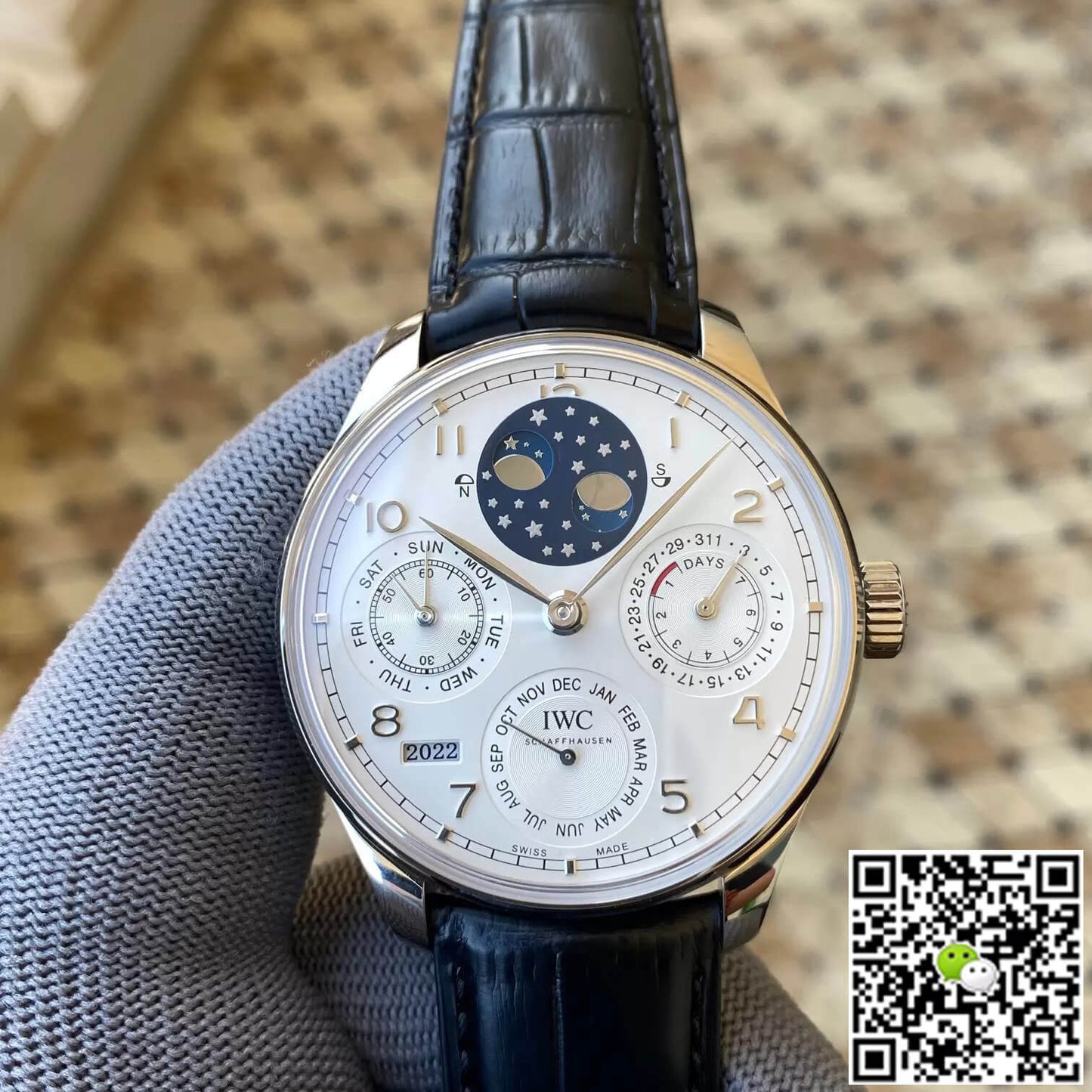 IWC Portuguese Perpetual Calendar IW503406 APS Factory White Dial