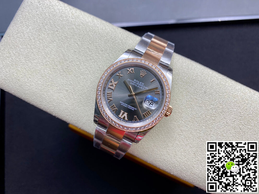 Rolex Datejust M126281RBR-0012 EW Factory Diamond-set Bezel