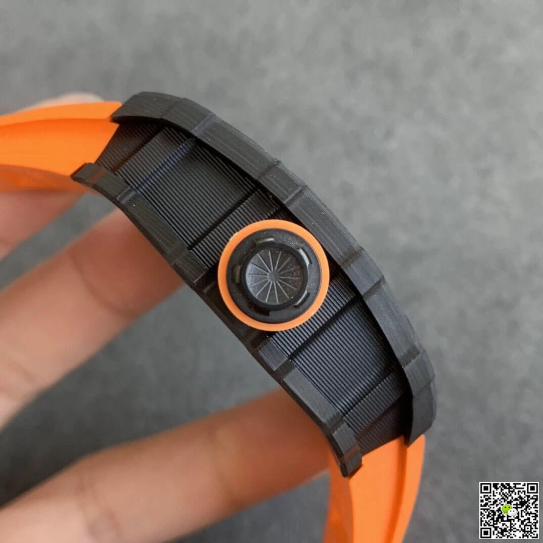 Richard Mille RM35-02 KV Factory V3 Carbon Fiber Orange Strap