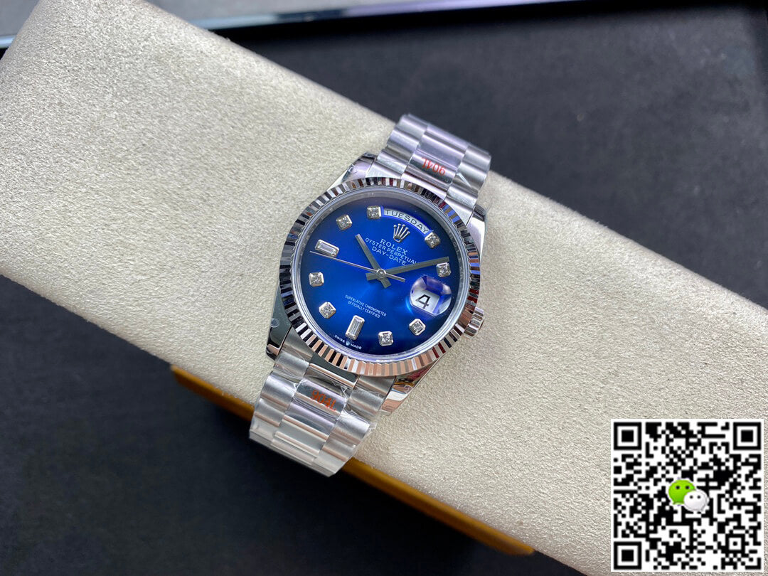 Rolex Day Date M128239-0023 36MM GM Factory Blue Dial