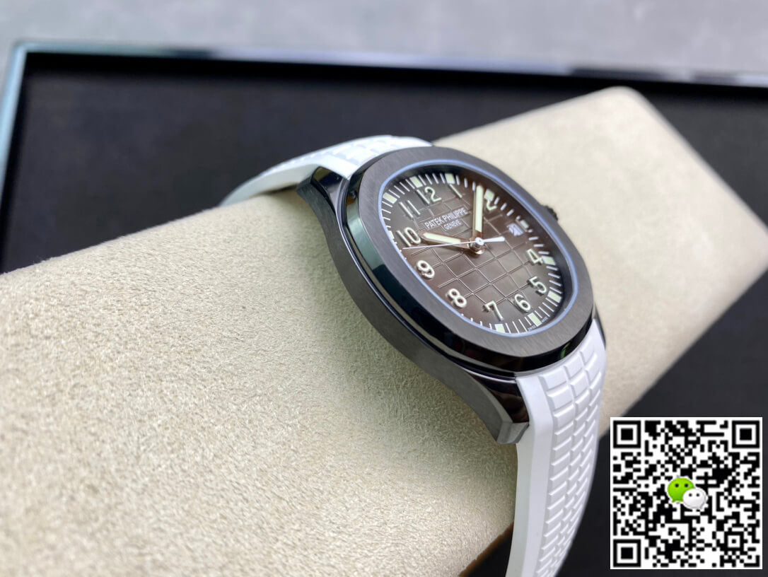 Patek Philippe Aquanaut PP5167 ZF Factory DLC White Rubber Strap