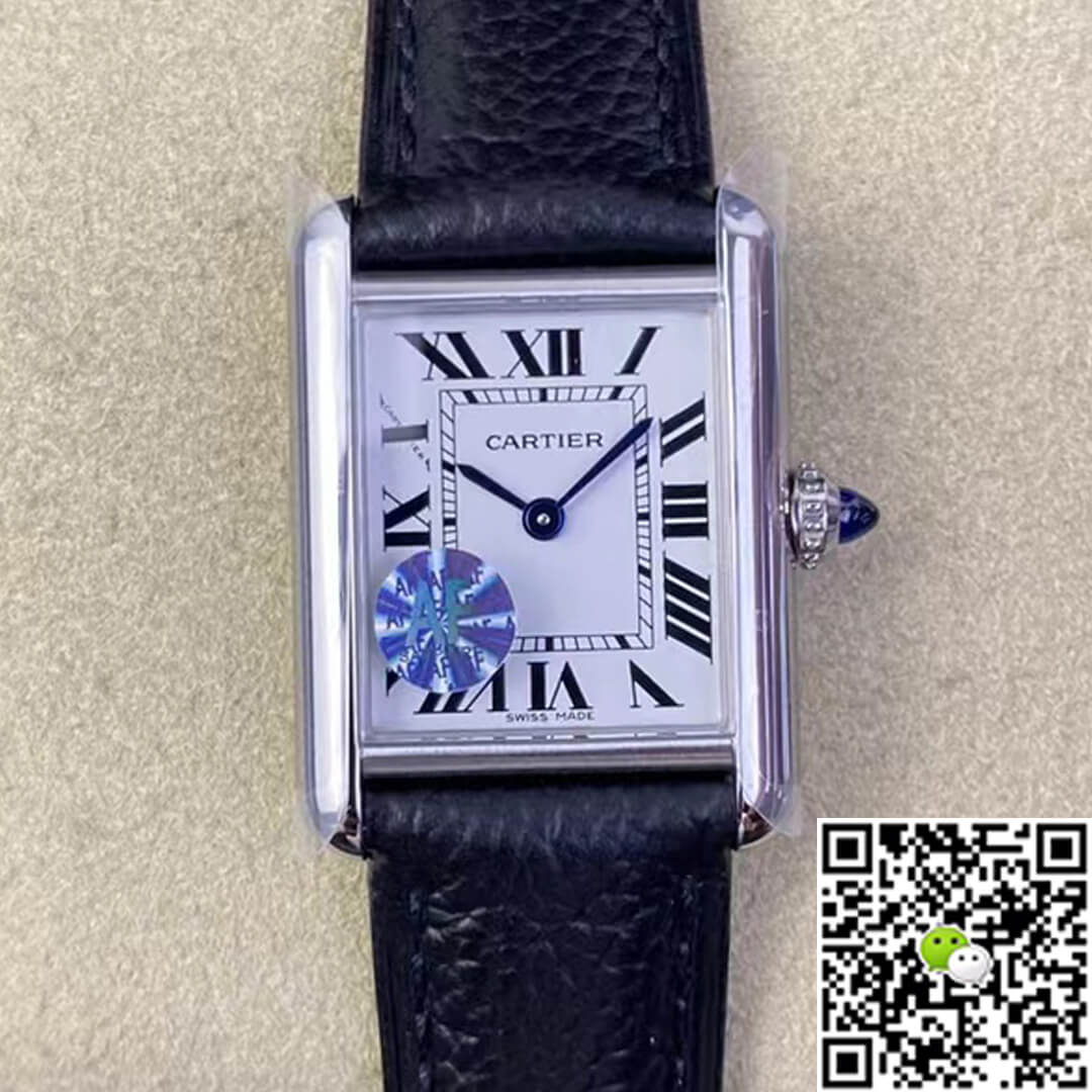 Cartier Tank WSTA0042 AF Factory Black Leather Strap