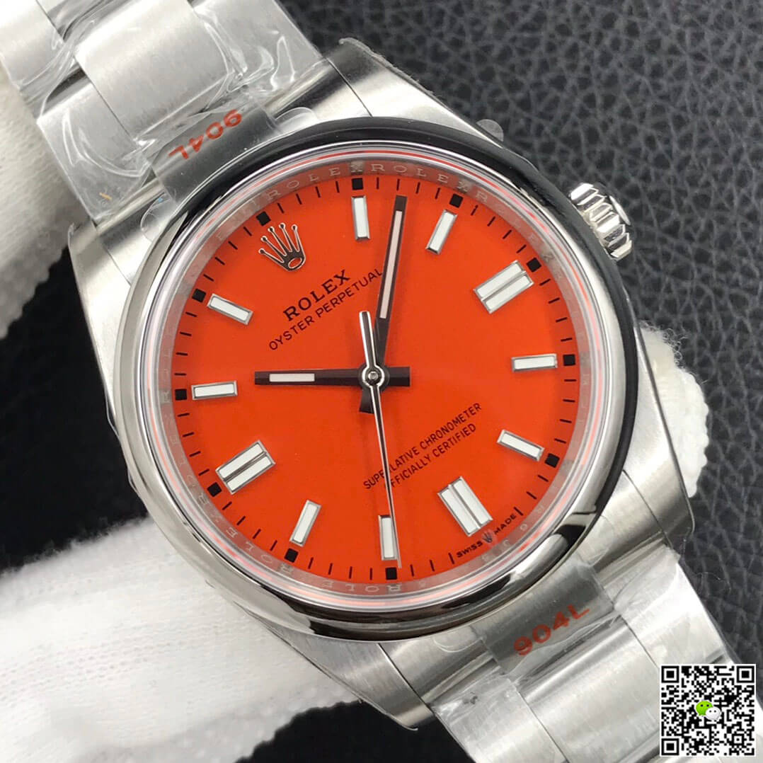 Rolex Oyster Perpetual M126000-0007 36MM EW Factory Coral Red Dial