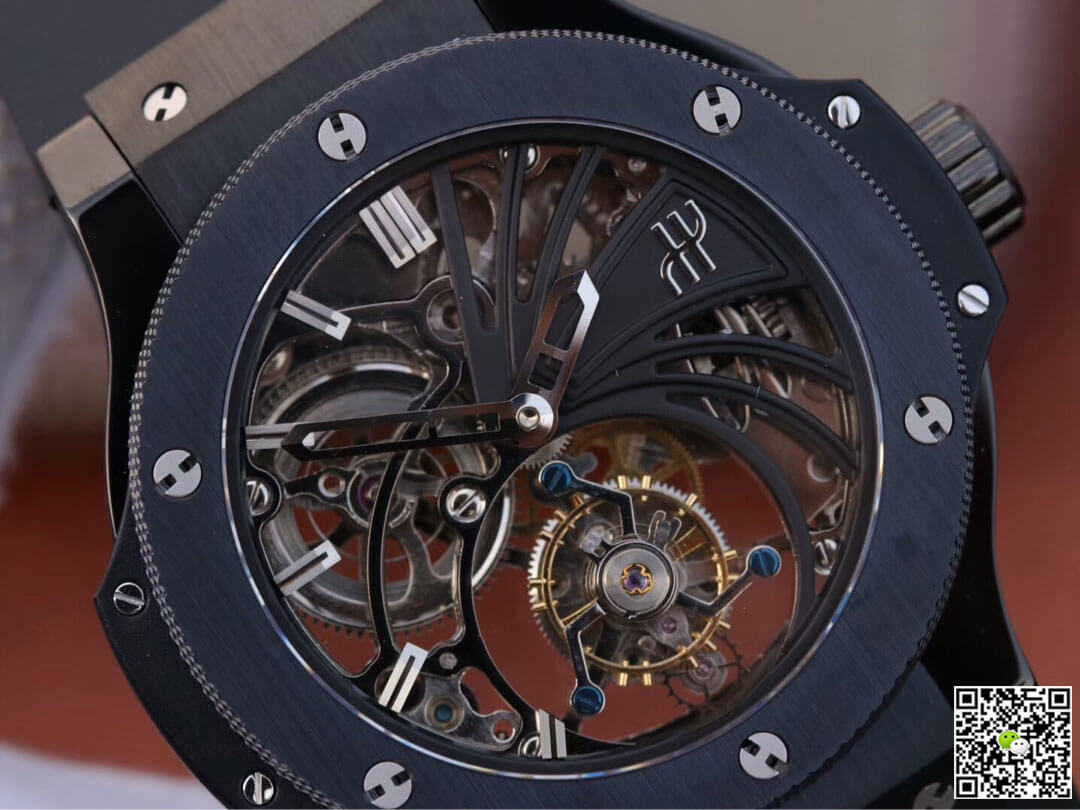 Hublot Big Bang Hollow Tourbillon Ceramic Skeleton Dial