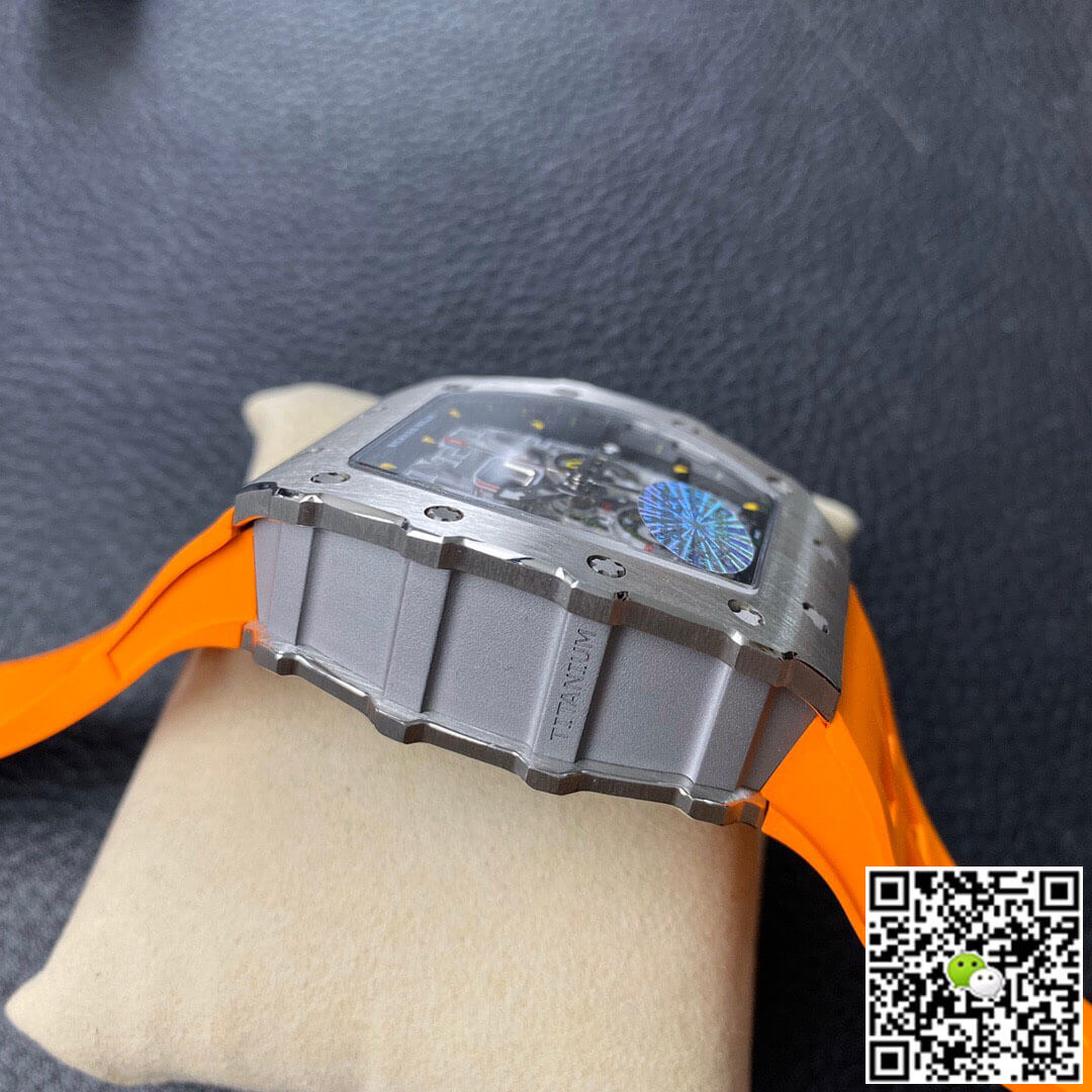 Richard Mille RM11-03 KV Factory Orange Rubber Strap