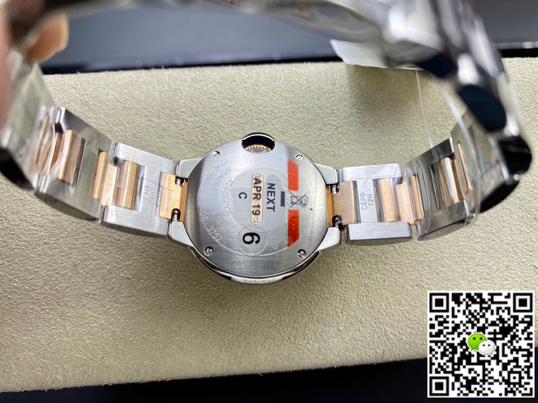 Ballon Bleu De Cartier 28MM W3BB0005 V6 Factory Rose Gold Case