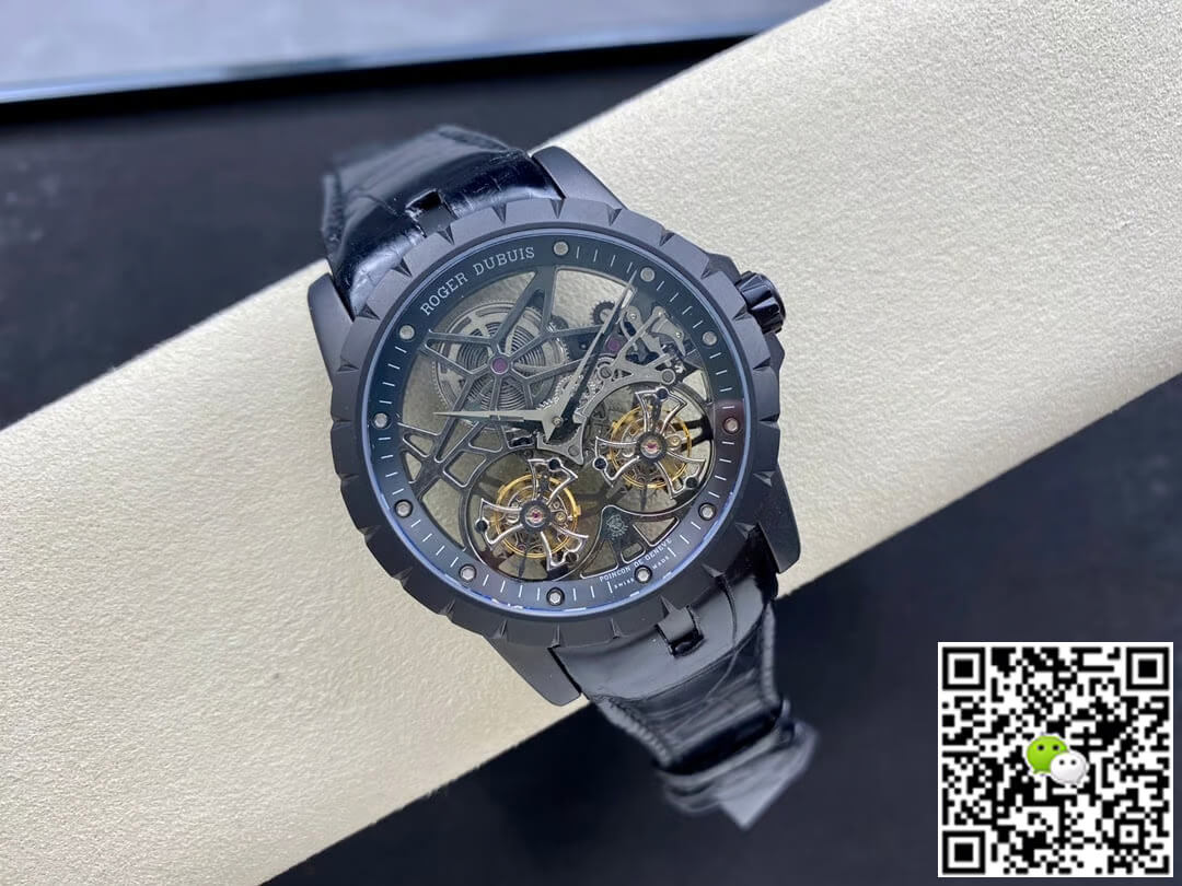 Roger Dubuis Excalibur RDDBEX0364 YS Factory Skeleton Double Tourbillon Dial