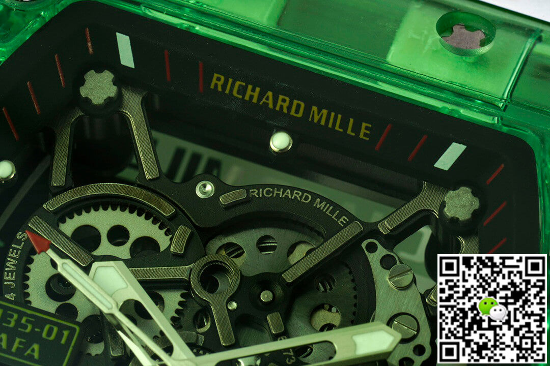 Richard Mille RM35-01 RM Factory Green Transparent Case