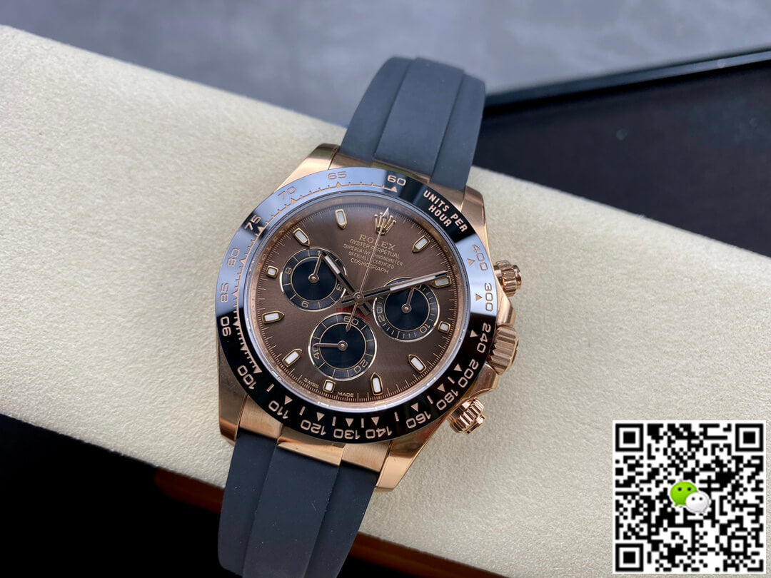 Rolex Cosmograph Daytona M116515LN-0041 Clean Factory Rubber Strap