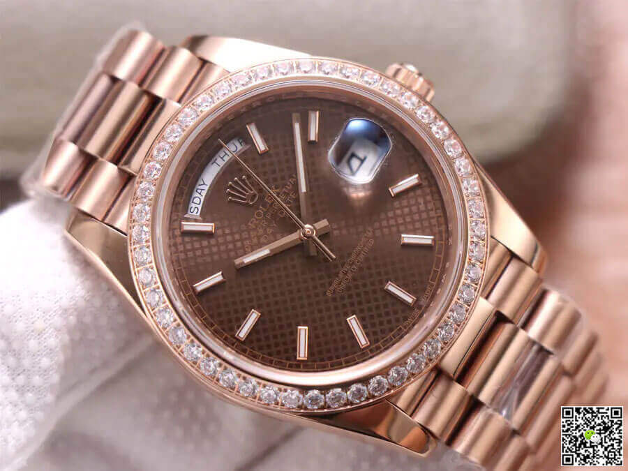 Rolex Day-Date M228345RBR-0005 EW Factory Chocolate Color Dial
