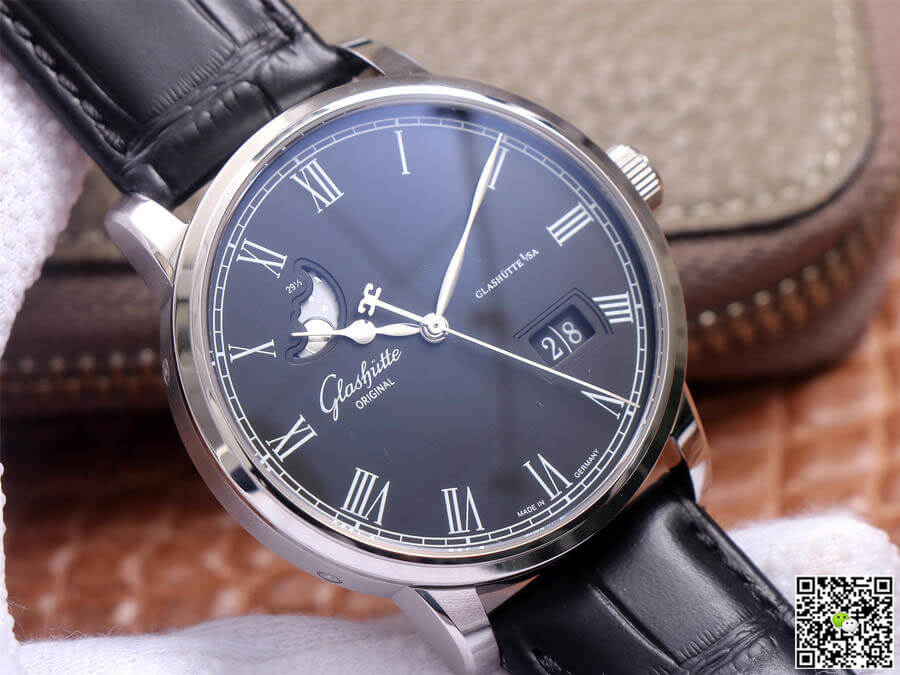 Glashutte Senator Excellence Large Calendar Moon Phase 1-36-04 V9 Factory Blue Dial