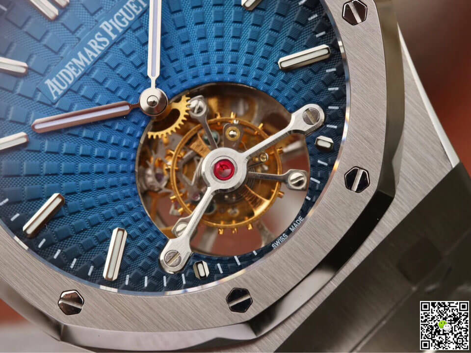 Audemars Piguet Royal Oak Tourbillon 26522TI.OO.1220TI.01 JF Factory Smoky Blue Dial