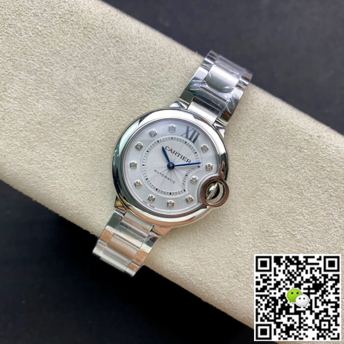 Ballon Bleu De Cartier WE902074 33MM V6 Factory Steel Strap