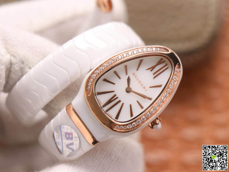 Bvlgari Serpenti 102613 BV Factory White Ceramic Dial