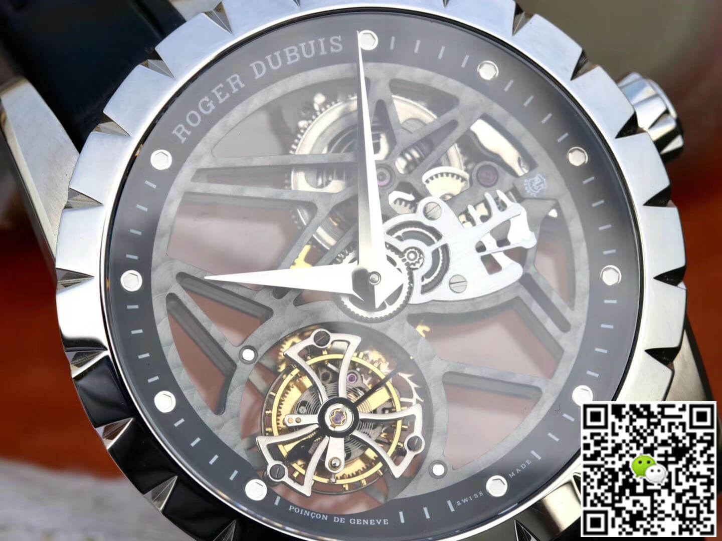 Roger Dubuis Excalibur RDDBEX0393 JB Factory Tourbillon Stainless Steel Case