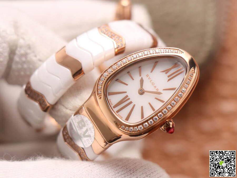 Bvlgari Serpenti 102202 BV Factory Rose Gold White Dial