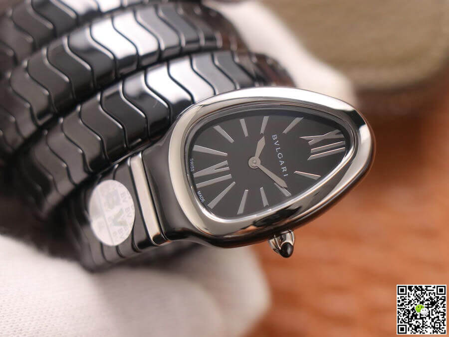 Bvlgari Serpenti BV Factory Black Ceramic Dial