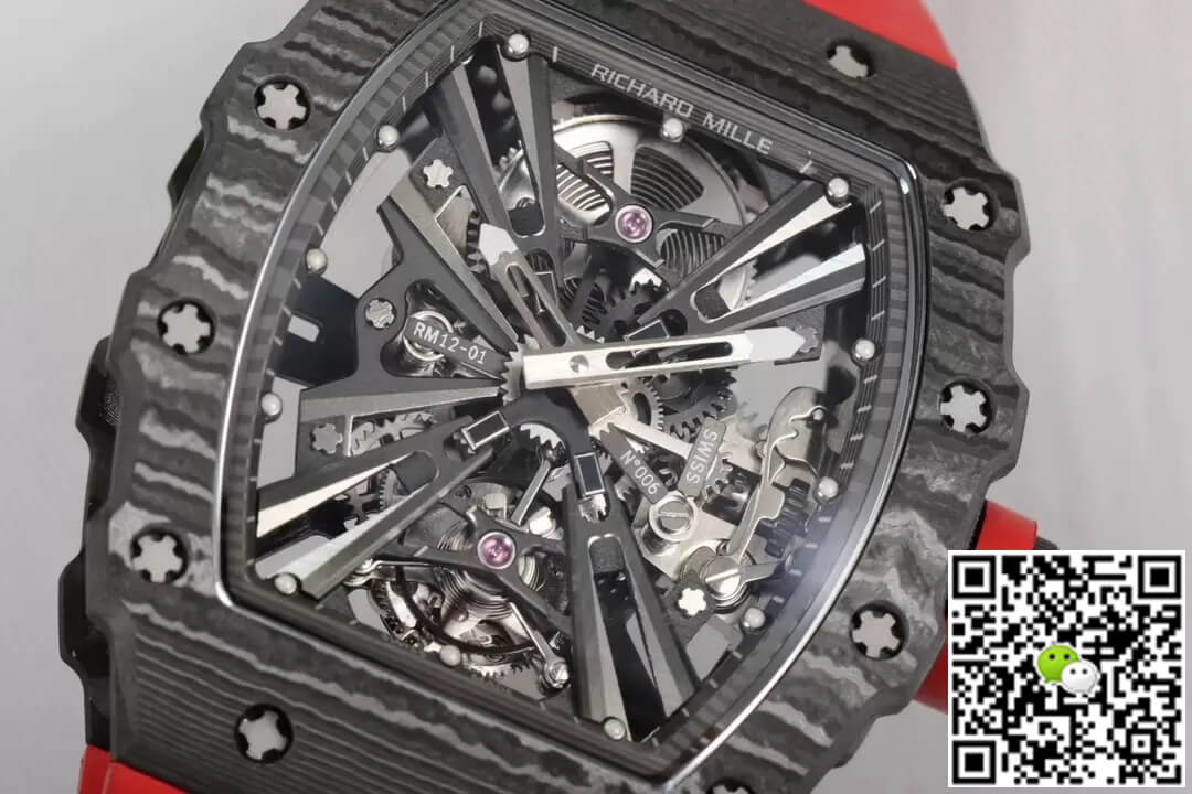 Richard Mille RM12-01 Tourbillon RM Factory Carbon Fiber Skeleton Dial