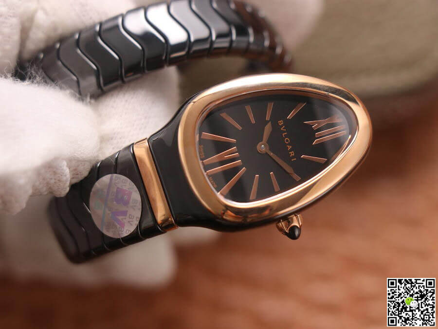Bvlgari Serpenti 102735 BV Factory Rose Gold Black Dial