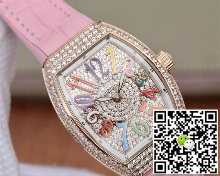 Franck Muller Vanguard Ladies ABF Factory Rose Gold Diamond-set Dial